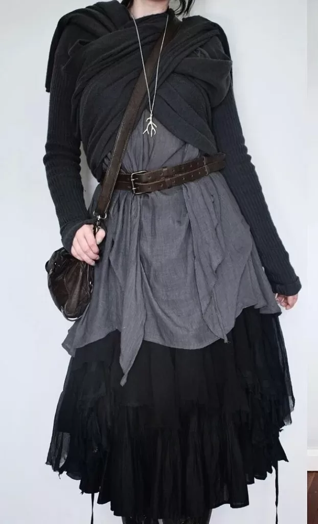 Whispers from the Forest: Unraveling the Magic of Mori Kei Fashion 9 Dark Mori Kei Mori Goth 1 1
